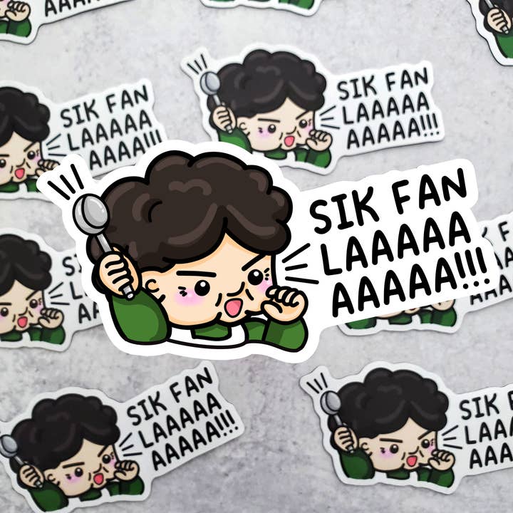 Sik Fan La Time to Eat Granny Sticker, Chinese Grandma decal for wholesale by Muijistudio