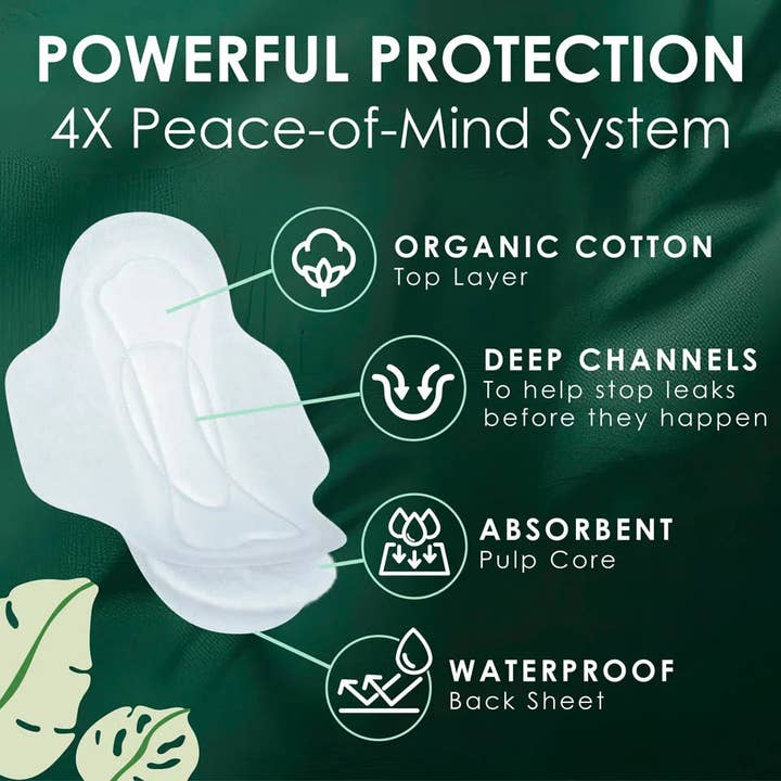 First Choice Buying - Wholesale Period underwear – Women’s - L. Ultra Thin Pads with Wings, Regular, 100% Pure Cotton Top Layer, 56 Count1