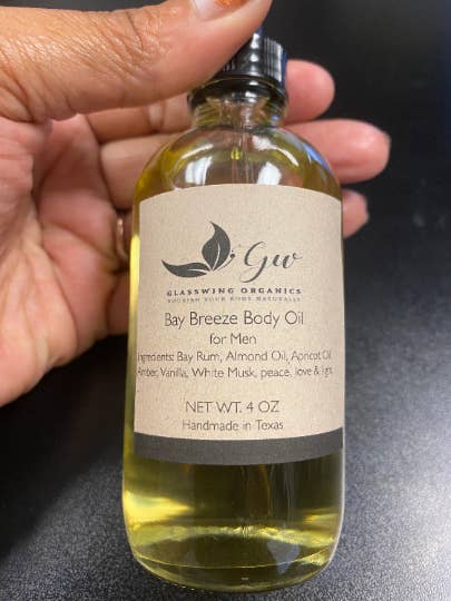 Bay Breeze Oil for Men for wholesale by GlassWing Organics