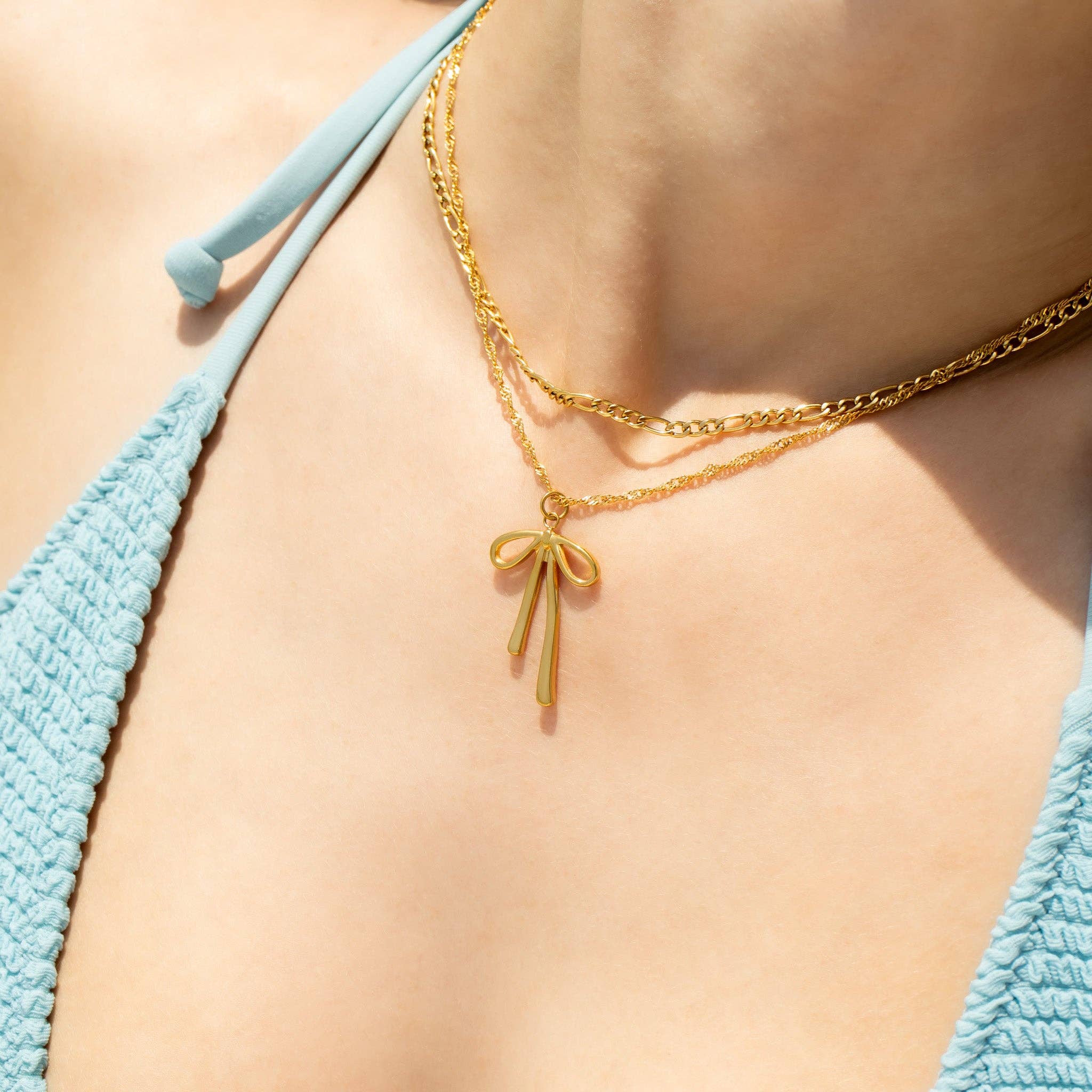 WJW – wholesale Individuell berlock/hänge – 18K guld PVD rostfritt stål lång båghänge11