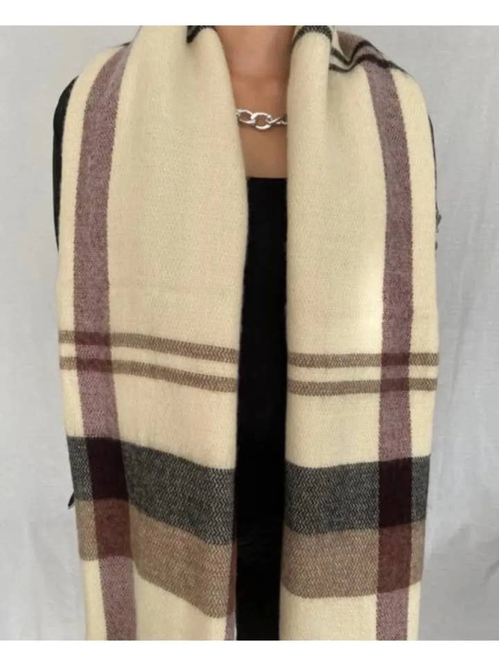 Unisex-rutig halsduk för wholesale av Meyran