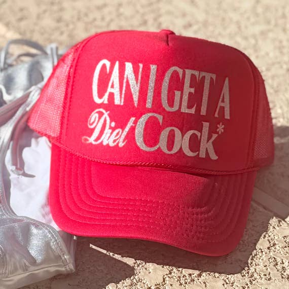 CAN I GET A DIET COCK* TRUCKER HAT for wholesale by Funny Mother Truckers