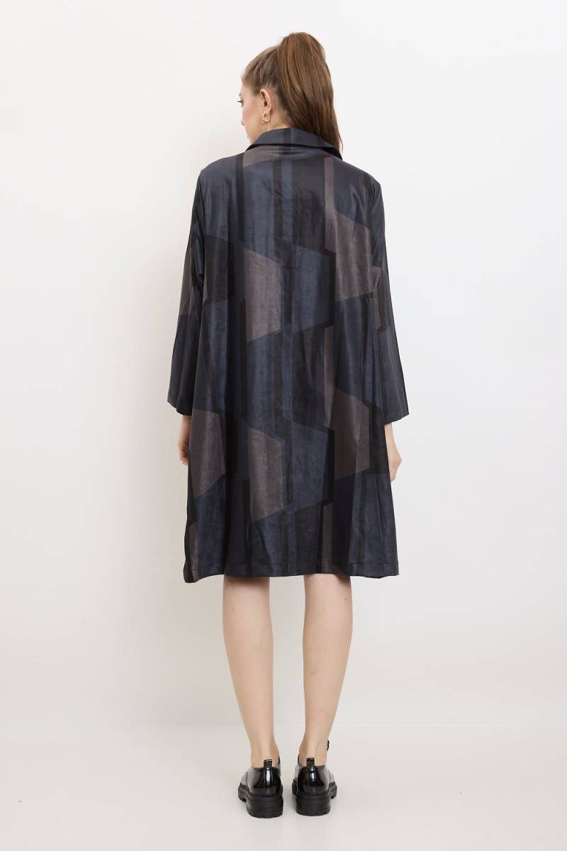 Grey Manteau - H165-H6059 for wholesale on Faire2