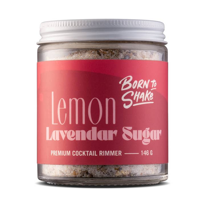 Lemon Lavender Sugar Cocktail Rimmer for wholesale by Born To Shake