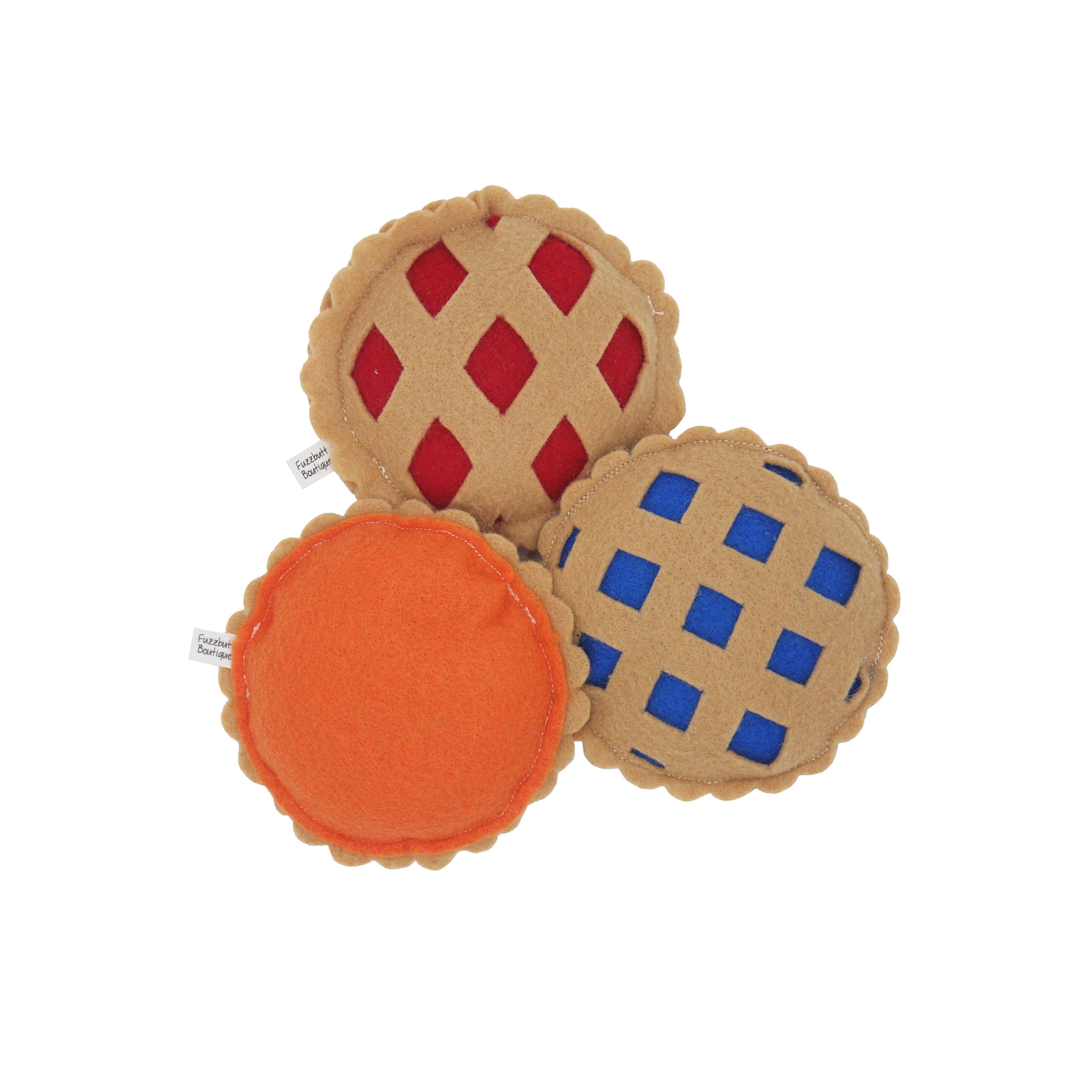 Fuzzbutt Boutique LLC - Wholesale Pet Toy - Cat - Blueberry Pie - Felt Catnip Toy1