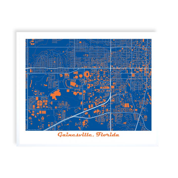 Gainesville, Florida Map for wholesale by Map of Home