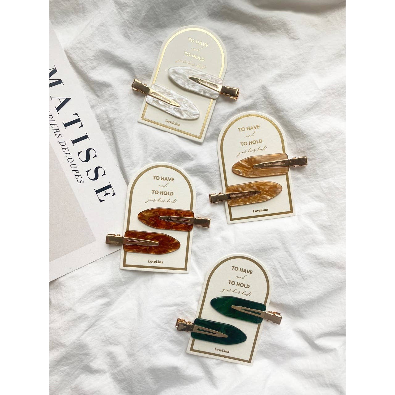 LoveLina - Vendita all'ingrosso Set di accessori per capelli - Donna - Set di fermagli per capelli senza pieghe - DEBBIE1