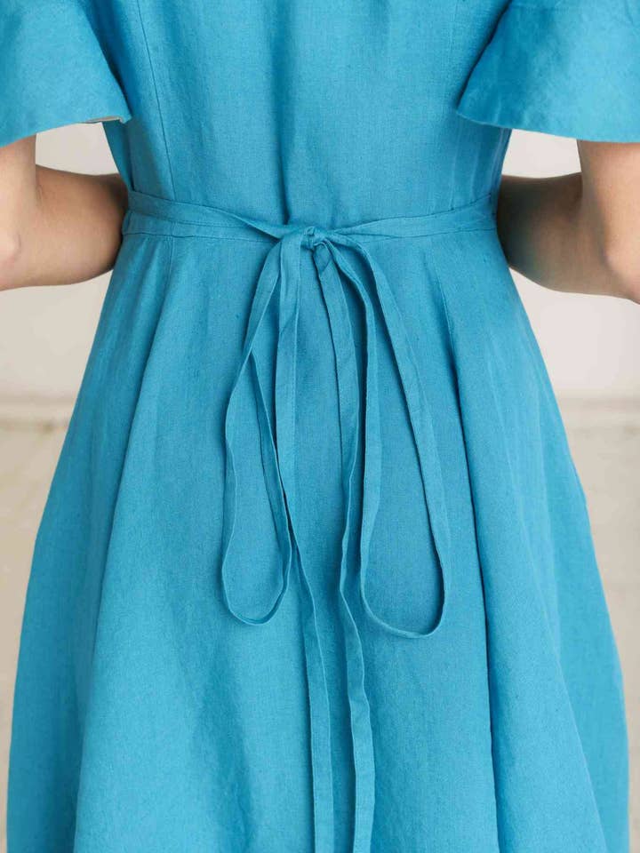 Son de Flor - Wholesale Jurk - Dames - Wikkeljurk met vlindermouwen53