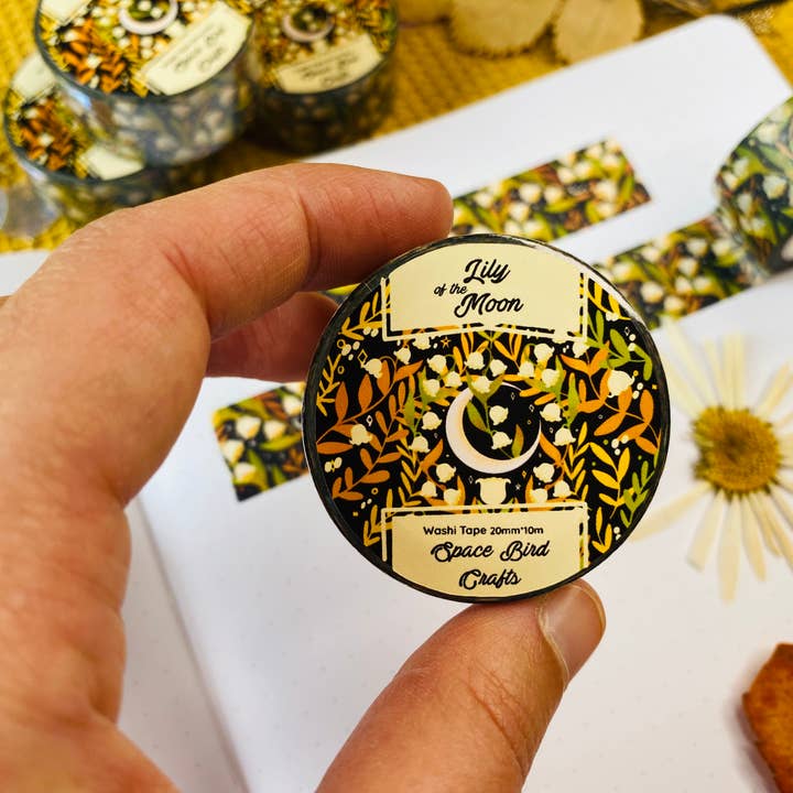 Lily of the Moon Washi Tape - Sød Washi Tape - Washi Tape for engroshandel hos Split Moon Studios