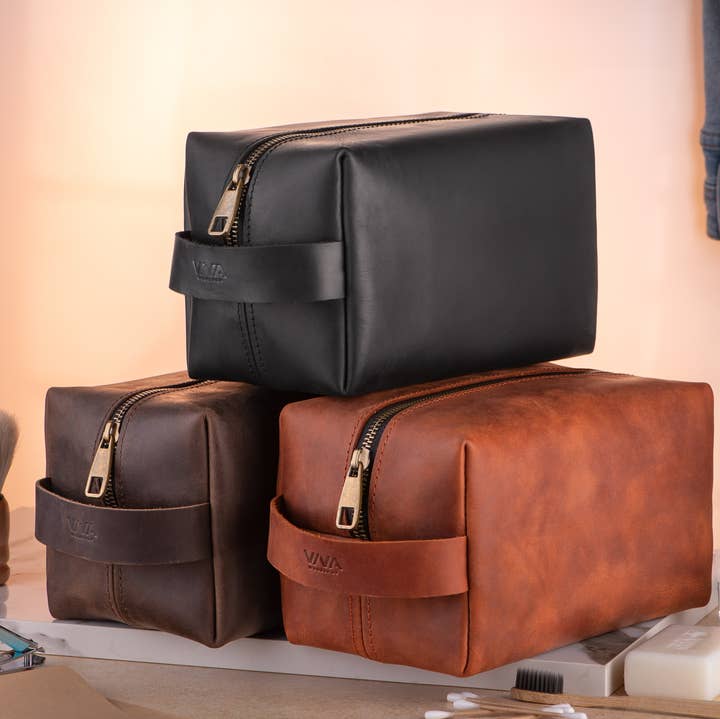 Viva Workshop - Wholesale Toiletry Bag - Men's - Leather Toiletry Bag4