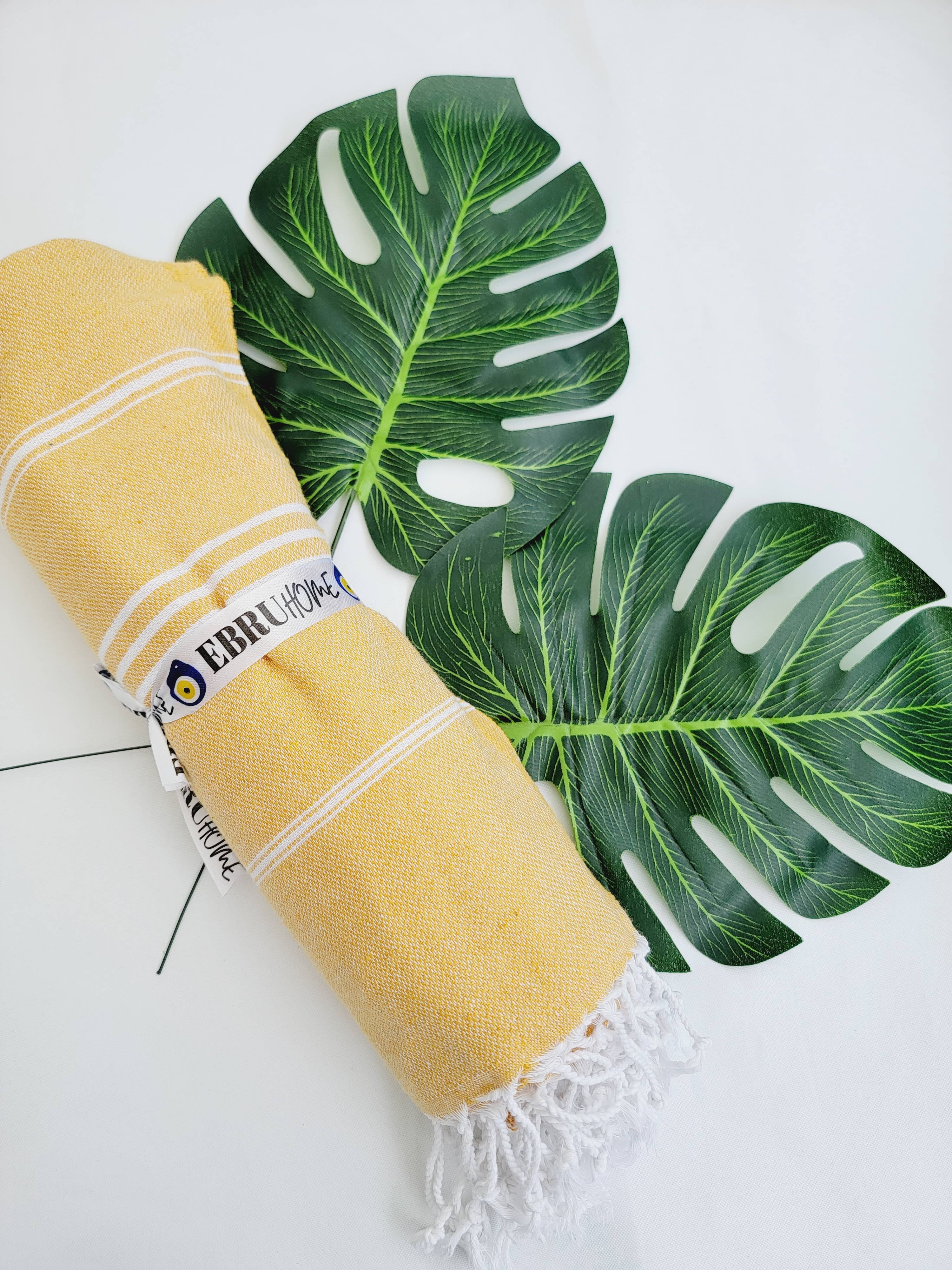 EBRU Home - Vendita all'ingrosso Plaid - Set da 5 Plaid/Coperte in Cotone Turco Prelavato – Colori Assortiti6