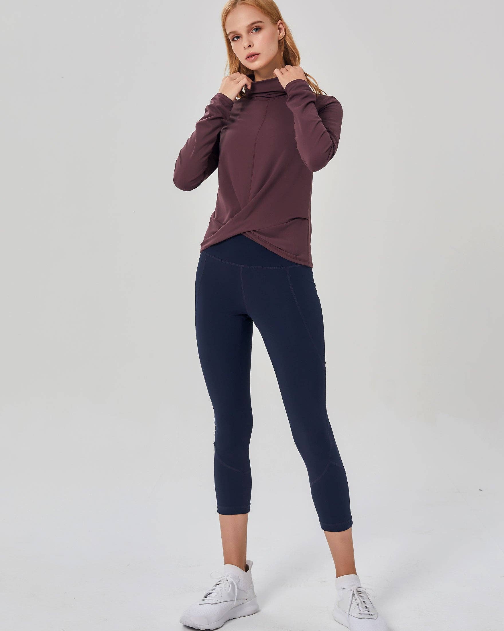 Rebody - Wholesale Athletic Top - Women's - Turtle- Cowl Neck Coziplex™ Long Sleeve5