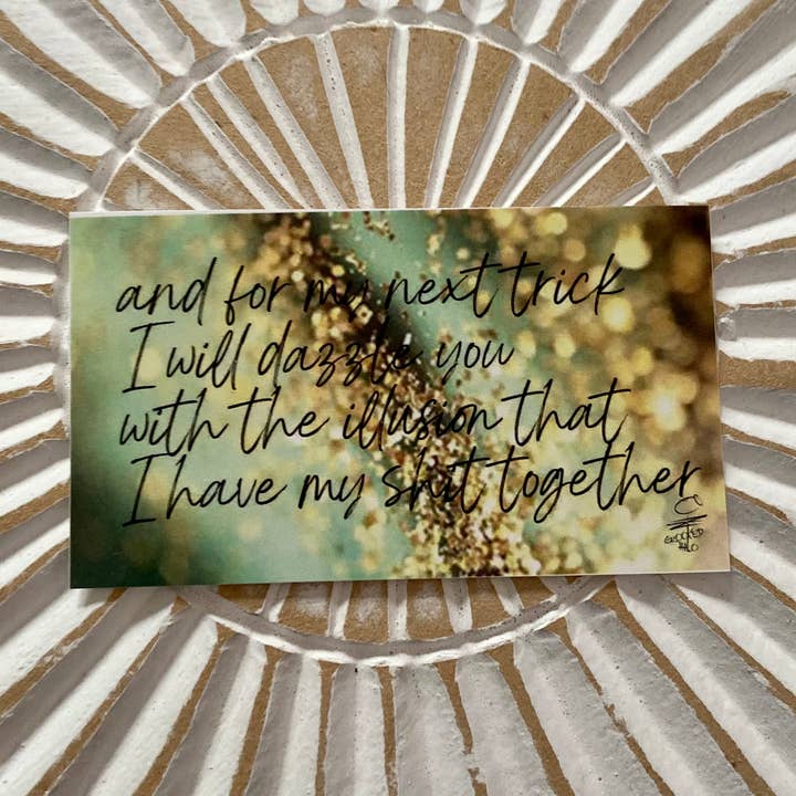 Crooked Halo - Vente Autocollant - Sticker « Mon prochain tour »0