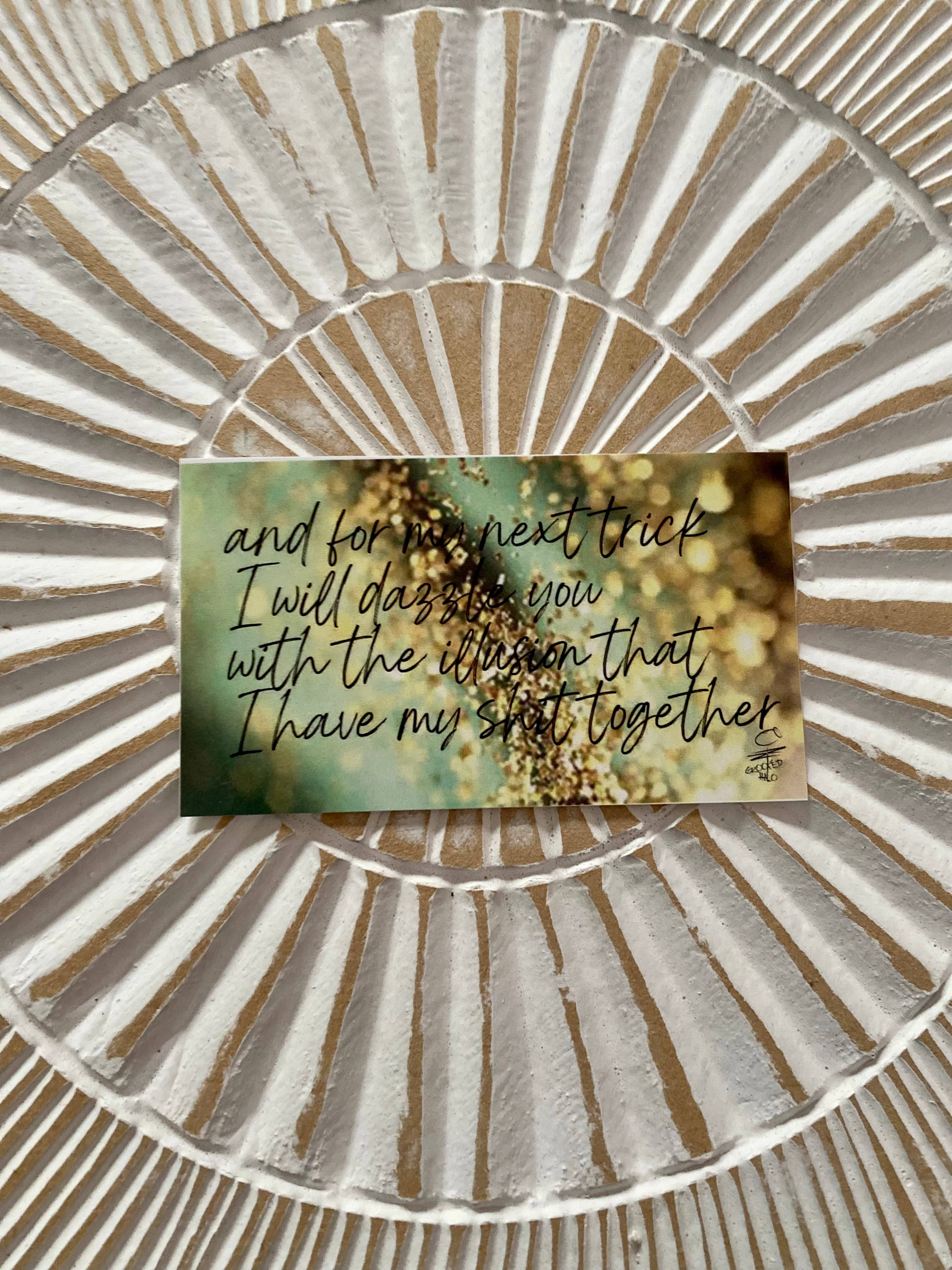 Crooked Halo - Wholesale Sticker - "My Next Trick" Sticker