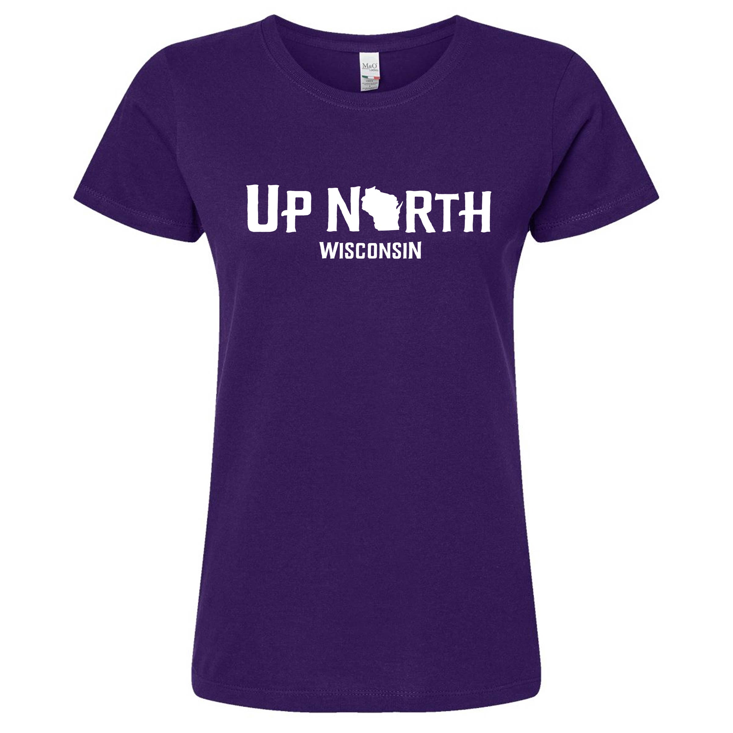 Wi-Wear - Wholesale Screen Printed T-Shirt - Women's - Up North Wisconsin Women's/Ladies Wisconsin T-Shirt3