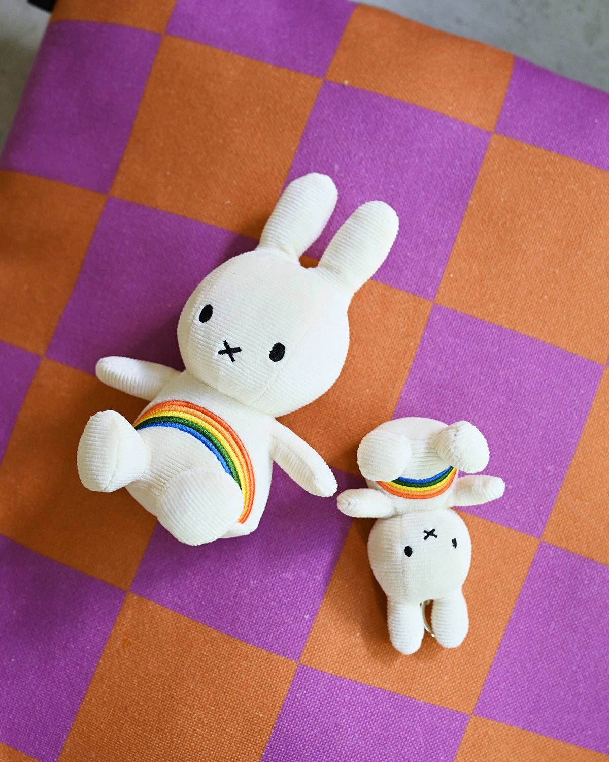 VICI Brands: Premier Design Kids Goods 🌍 - Wholesale Stuffed/Plush Toy - Kids & Baby - Plush MIFFY Rainbow Offwhite 7"3