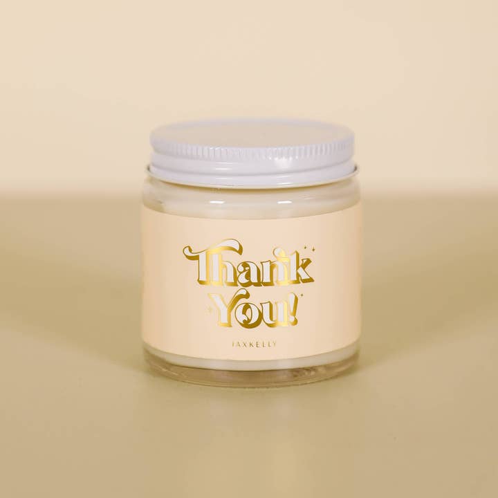 JaxKelly Candles - Wholesale Jar/Filled Candle - 4oz - Thank You Celebration Candles1