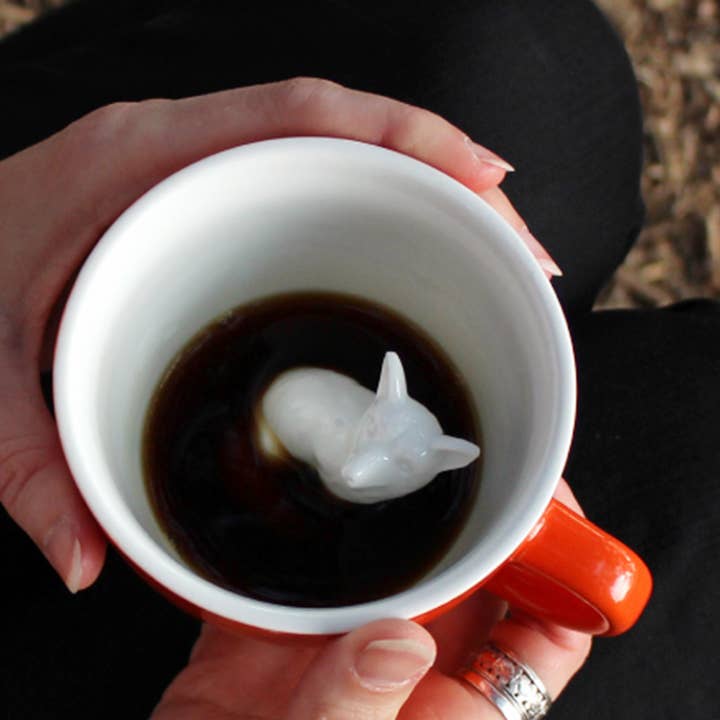 Rød Orange Ræv | Keramisk Overraskelseskrus Gave (11 oz. Rød Orange) for engroshandel på Faire5