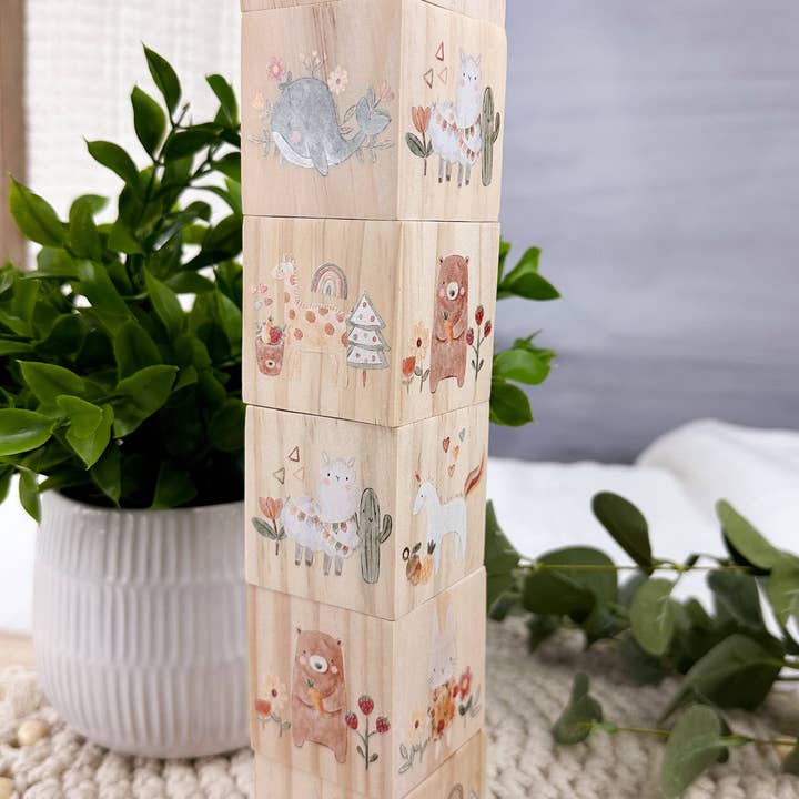 A Spotted Giraffe - Wholesale Blocks - Kids Baby - Nursery Wooden Blocks, Baby Room Decor, Baby Gifts, Boho