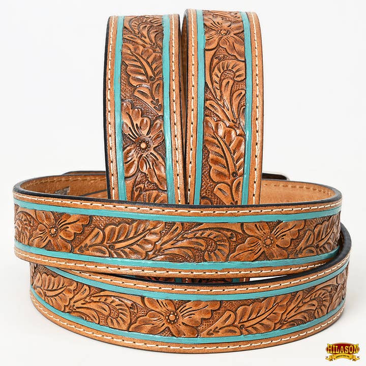 HILASON - Wholesale Belt - Unisex - Western Beautifully Hand Crafted Leather Belt