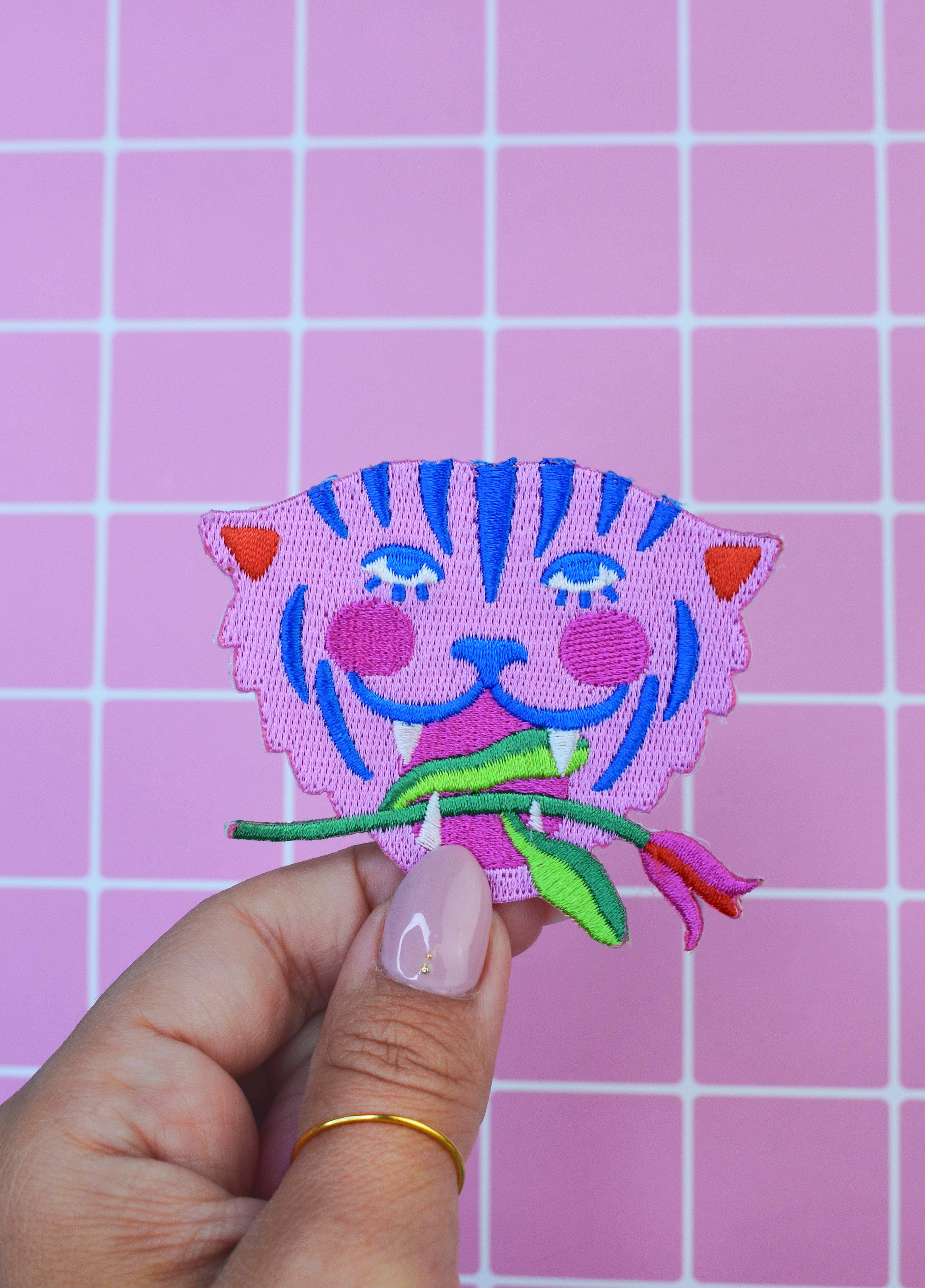 MALICIEUSE – wholesale Patch – Tiger Pink Limistic Iron-On Patch2