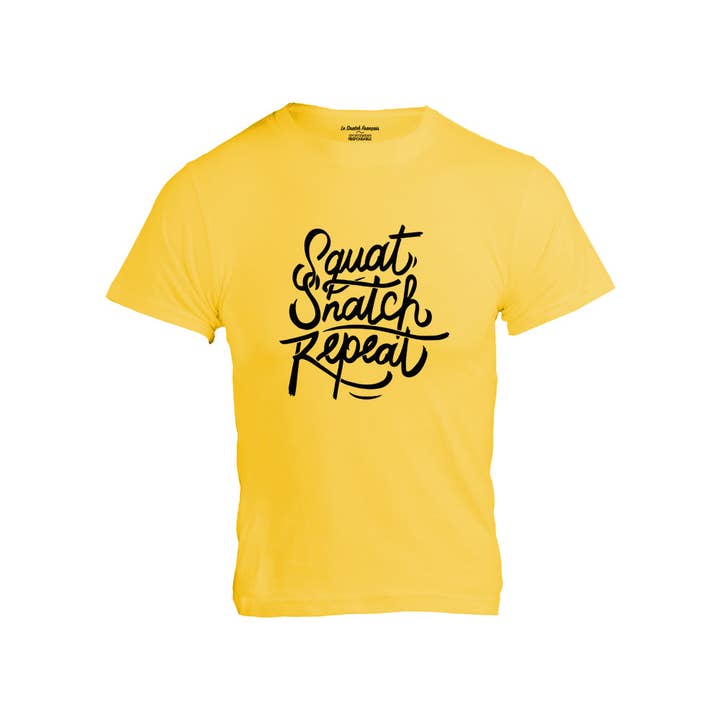 T-SHIRT DA UOMO - SQUAT SNATCH REPEAT per la vendita all'ingrosso da parte di EKOFIT