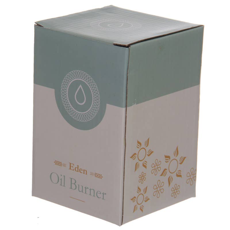 Puckator Ltd – wholesale Oil warmer – White Simple Tear Drop Cut-Out Ceramic Oil and Wax Burner3