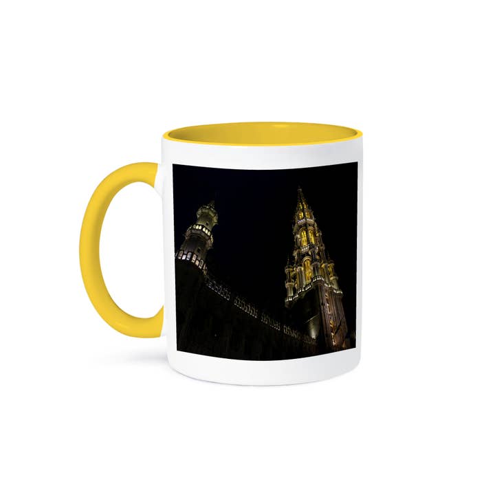 3dRose - Wholesale Coffee Mug - 3dRose, Standing in awe in Grand Place which is considered the center of Brussels, Mug
