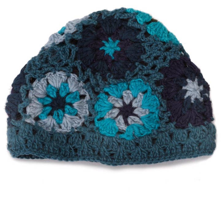 Zig Zag Asian Collection - Wholesale Beanie - Women's - Crochet Flower Beanie Hat2