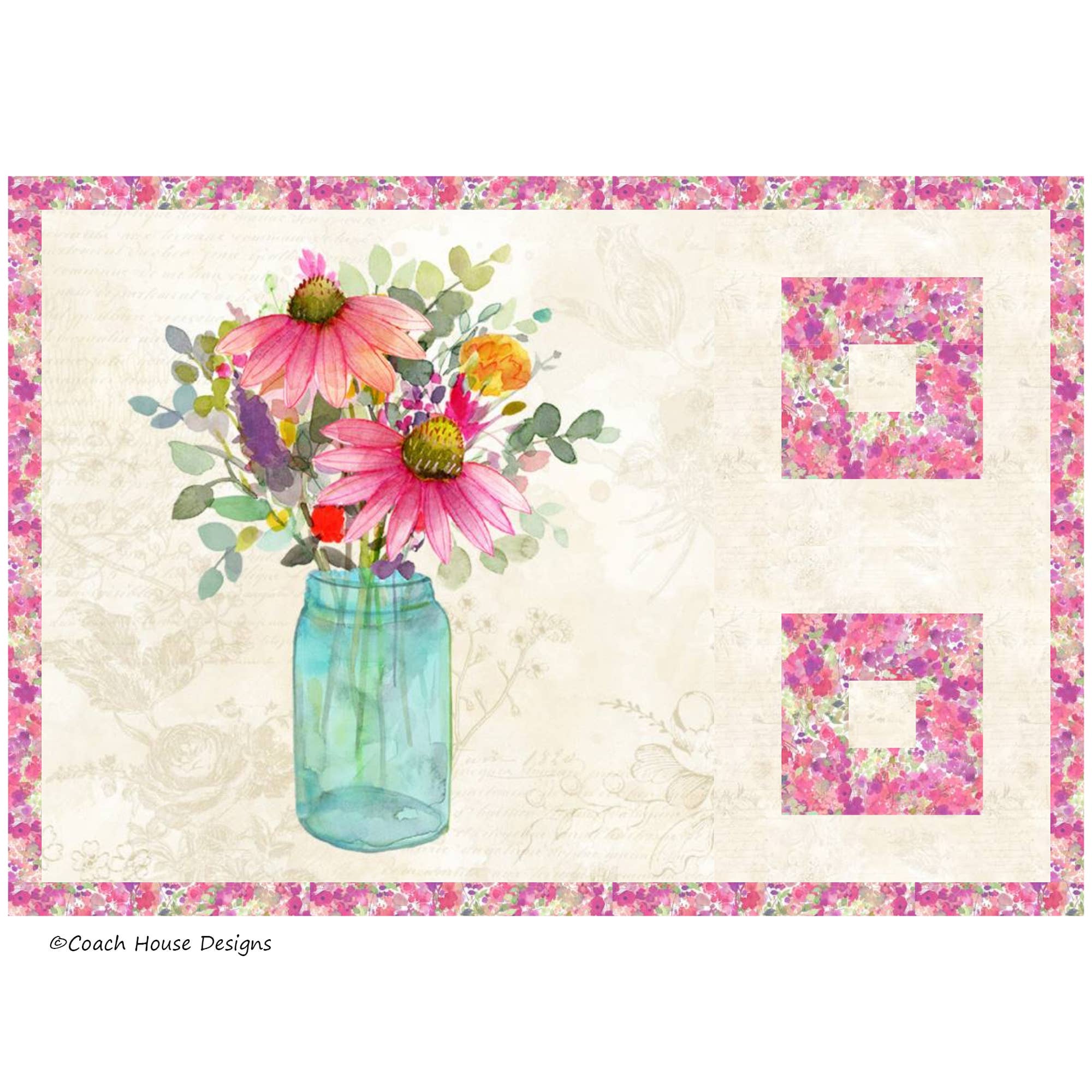 Coach House Designs - Wholesale Quilt - Flowers for Your Table Quilt Pattern11