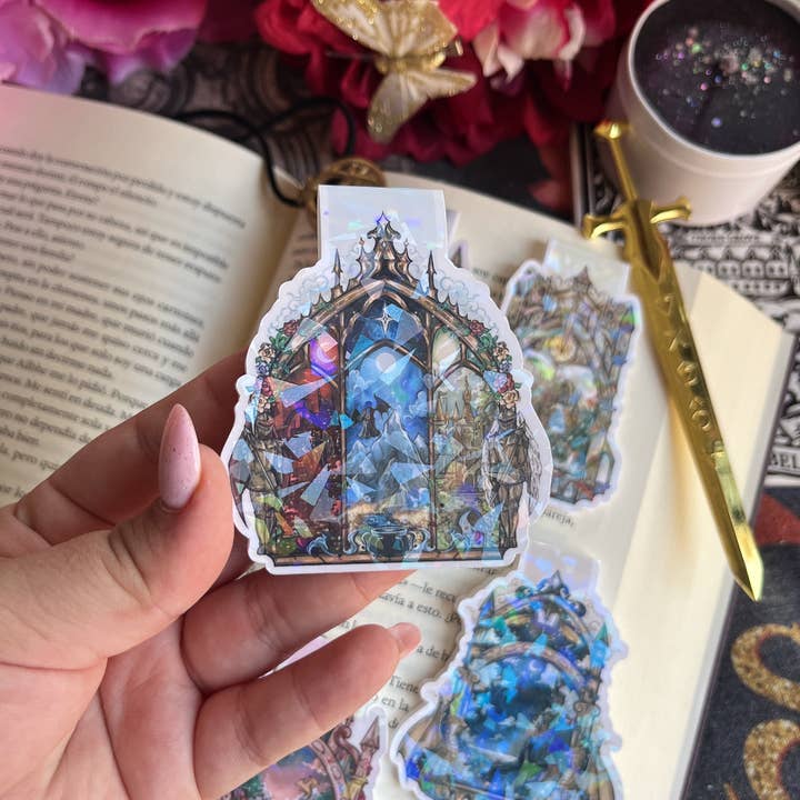Alsace’s Art - Wholesale Bookmark - Bookish Magnetic City Portals Holographic Bookmarks4
