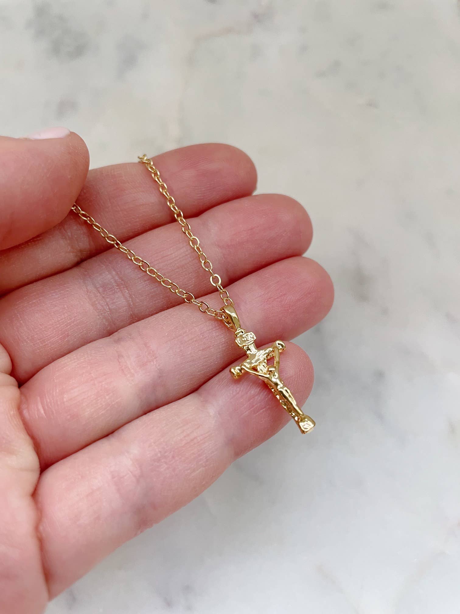 Laalee Jewelry - Wholesale Pendant/Charm Necklace - Gold Crucifix Necklace, Cross Jewelry, Christmas Christian1