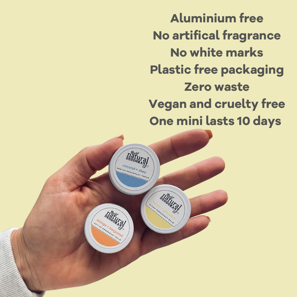 The Natural Deodorant Co. - Wholesale Deodorant - Unisex - Clean Deodorant Balm Lemon + Geranium 10g Mini1