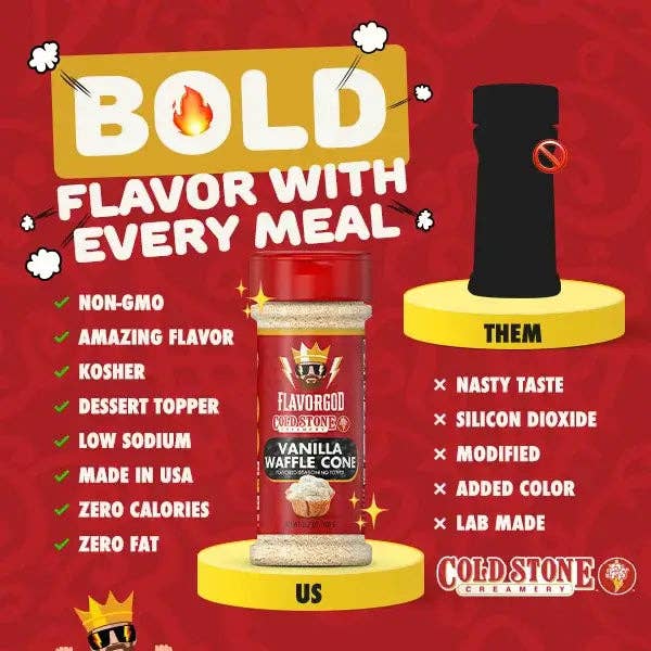 Flavor God - Wholesale Dried Spice Mix - Cold Stone Vanilla Waffle Cone2