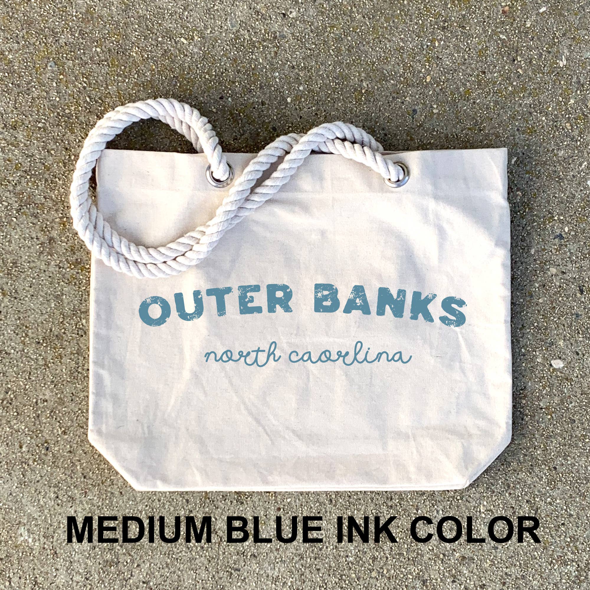 Sockprints - Wholesale Beach Bag - Custom Beach Tote Bag with Rope Handles ­ Personalized4