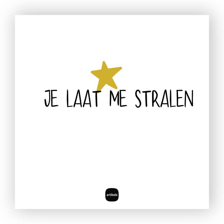 Greetingz Decocard - Tu me fais briller pour la vente par Artikolo
