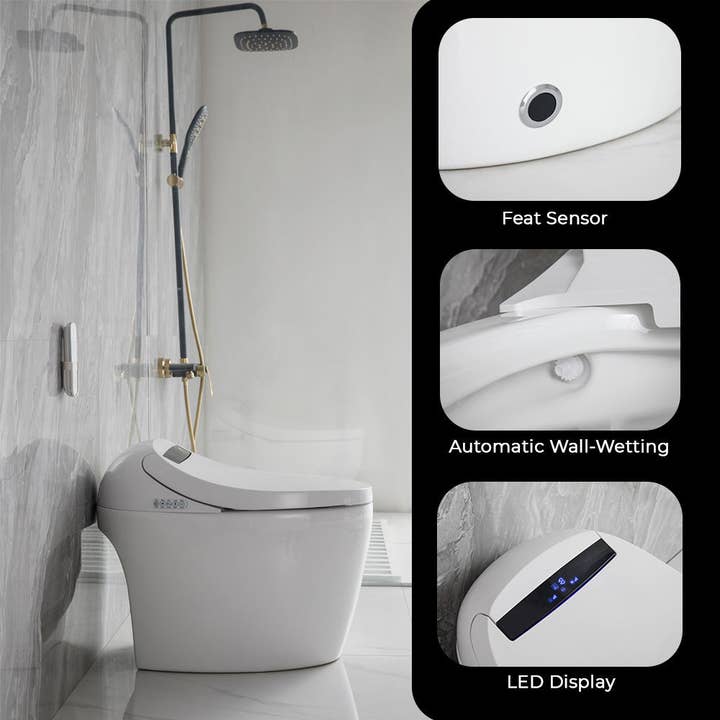 ENER-J – wholesale Toilet paper holder – Smart Intelligent Bidet ToiletAdjustable Water Pressure1