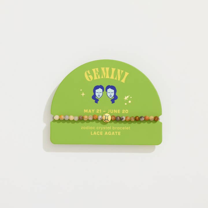 GeoCentral - Wholesale Beaded Bracelet - Gemini Mini Zodiac Bracelet – 4mm Crystal Beads1