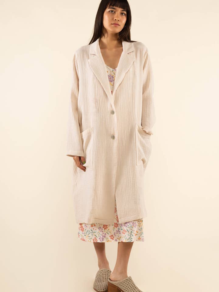 NLT - Wholesale Coat - Women's - Bella Cotton Gauze Duster