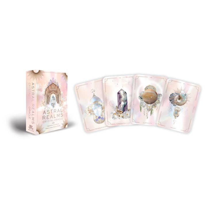 Red Wheel/Weiser LLC - Wholesale Tarot Cards - Astral Realms Crystal Oracle: A 33 Card Deck and Guidebook