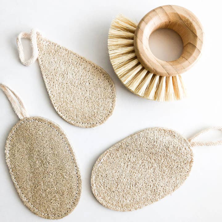 Smile Boutiques - Wholesale Loofah - Loofah Sponge - Natural Biodegradable Plastic free - 3 Pack