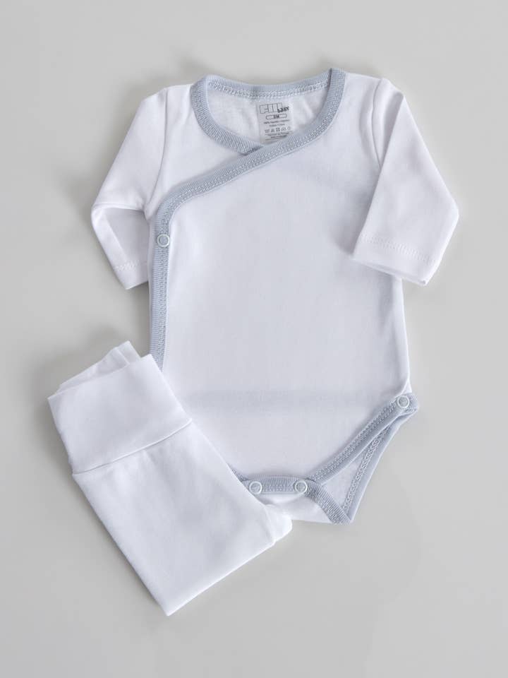 Amorim Gerações, LDA - Wholesale Clothing Set - Baby - Cotton Open Sided Bodysuit w/ Pants Colorful Edge B03/L0
