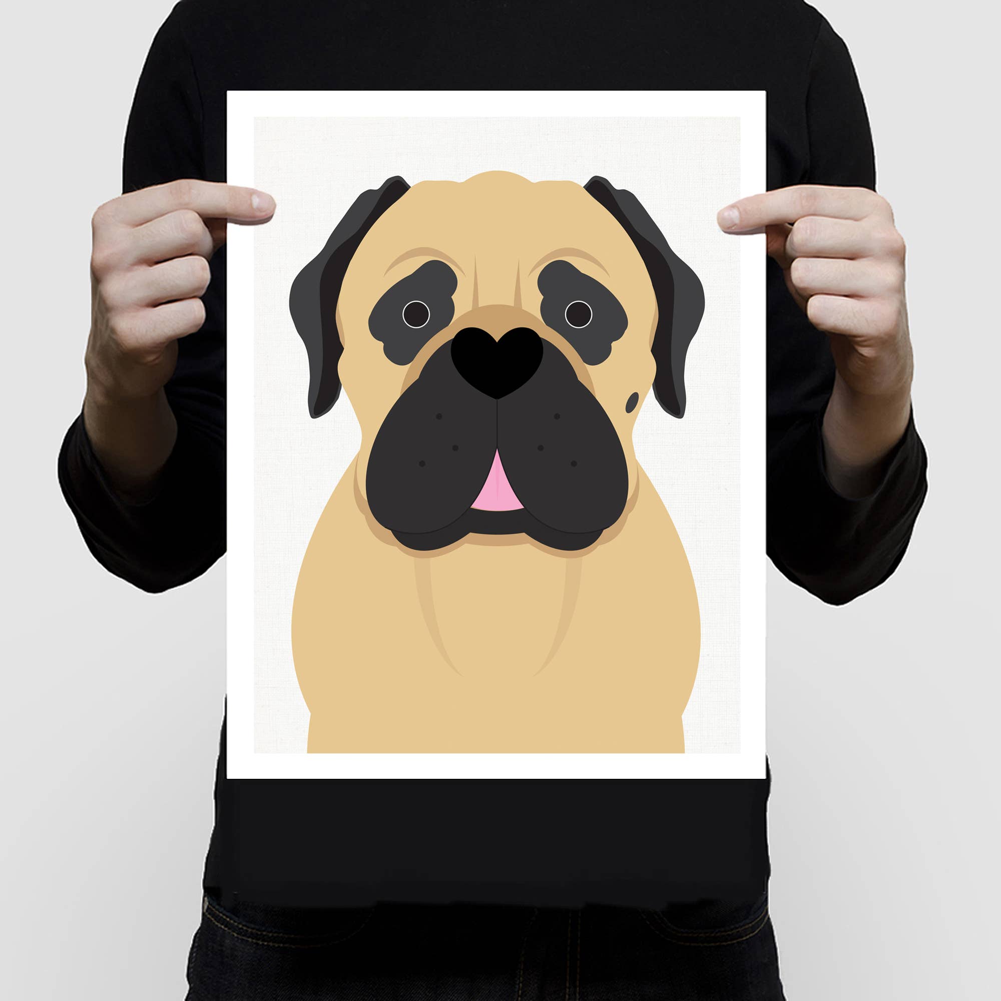 Creative Monsoon - Wholesale Art Print - Bull Mastiff Print1