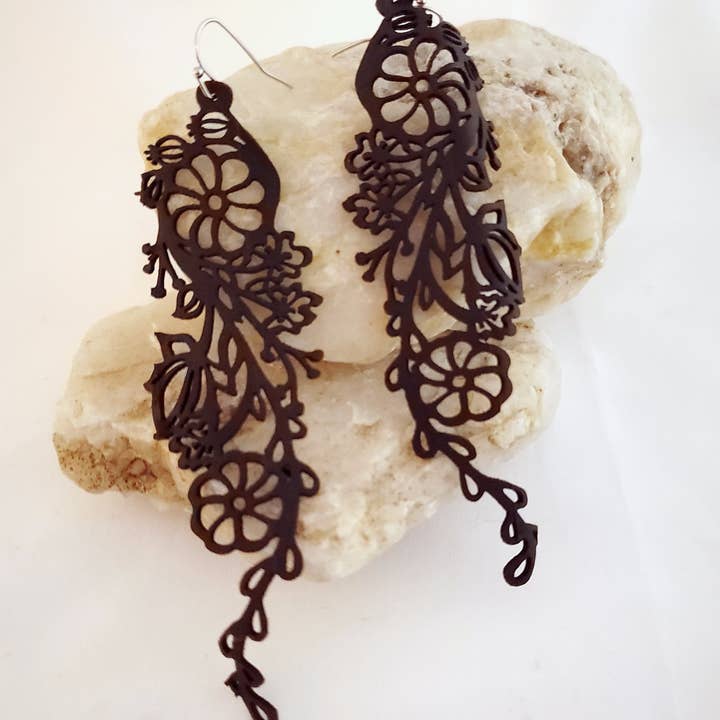 Flower Bouquet Long Earring for wholesale by ABD Culture