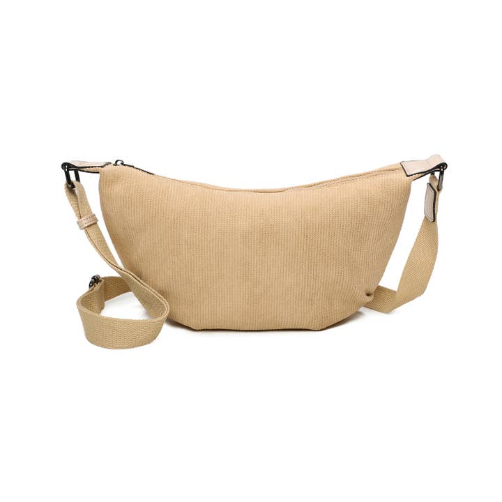 INES DELAURE - Wholesale Shoulder Bag - Women's - Corduroy shoulder bag, lightweight and practical (Copy)
