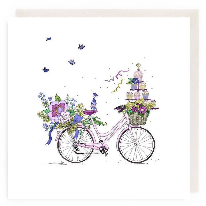 Bike open card for wholesale by Clear Creations