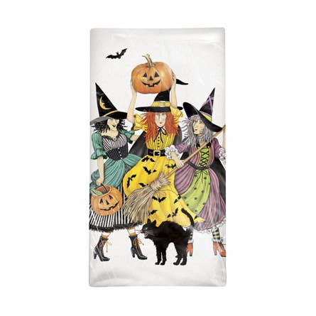 Three Witches Bagged Towel for wholesale by Mary Lake-Thompson Ltd.