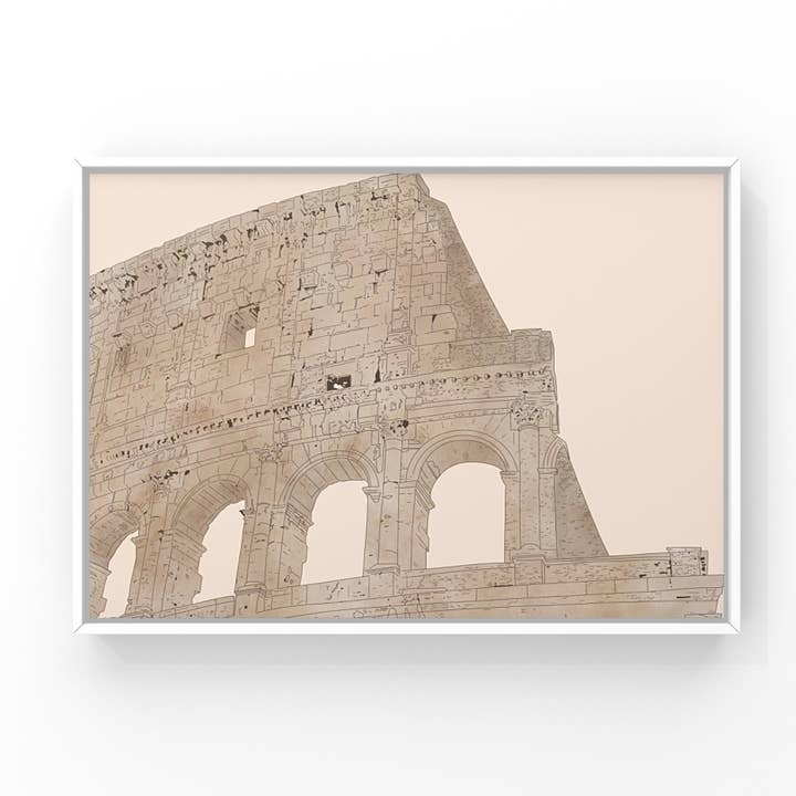 Colosseum Art Print - Rome Wall Art for wholesale by Lauren Felice