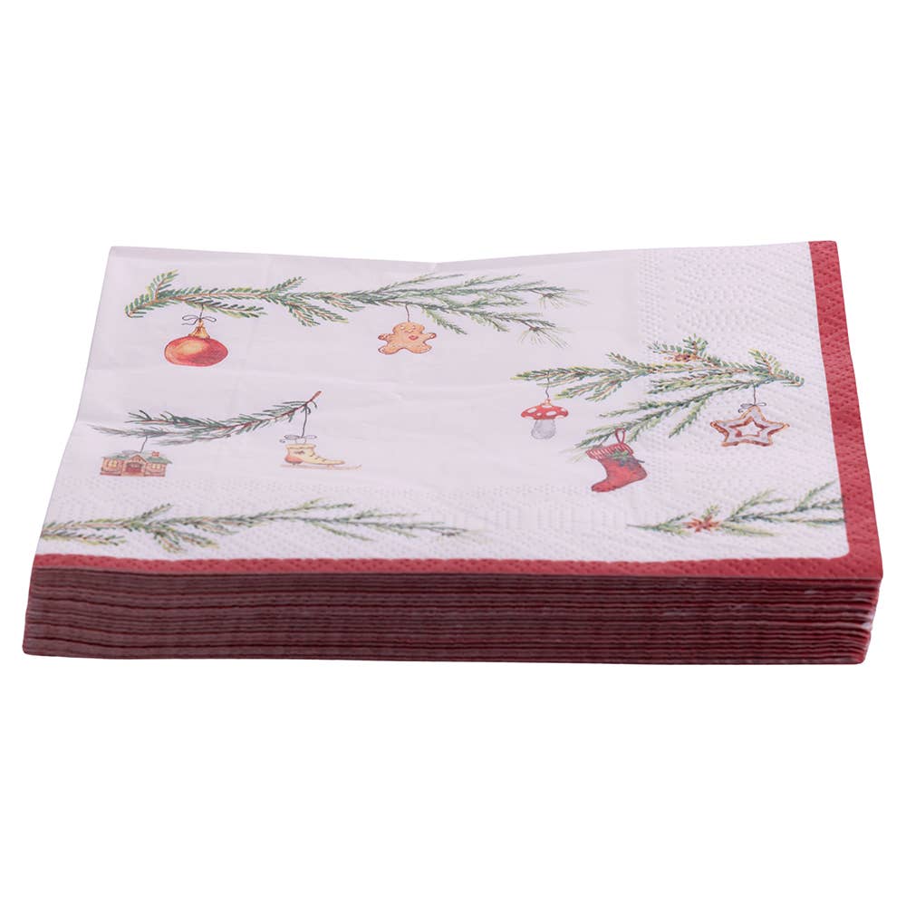 VdE Tivoli 1996 - Vendita all'ingrosso Set di decorazioni  - XMAS RAMETTO SET 30 TOVAGLIOLI CARTA1