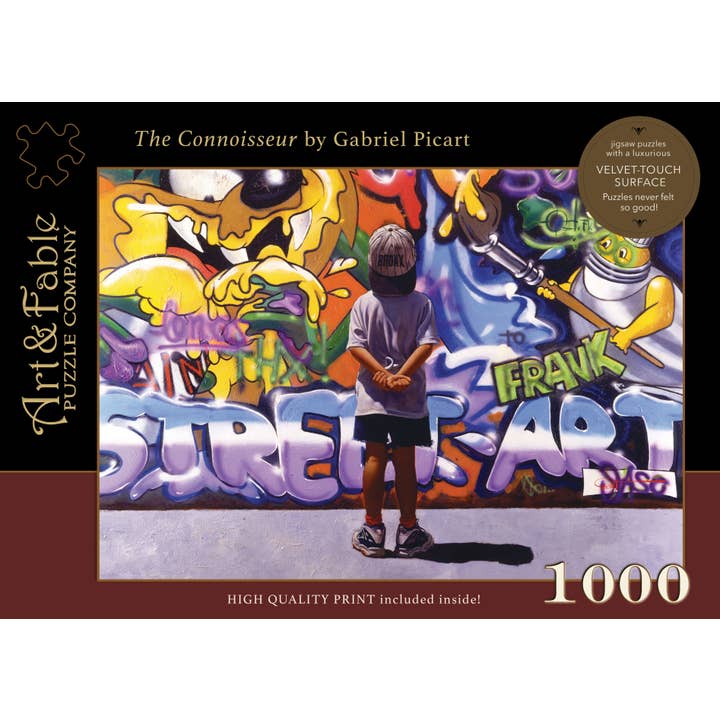 Art & Fable Puzzle Company, LLC - Wholesale Puzzle - Adult - The Connoisseur, 1000-pc Velvet-Touch Jigsaw Puzzle
